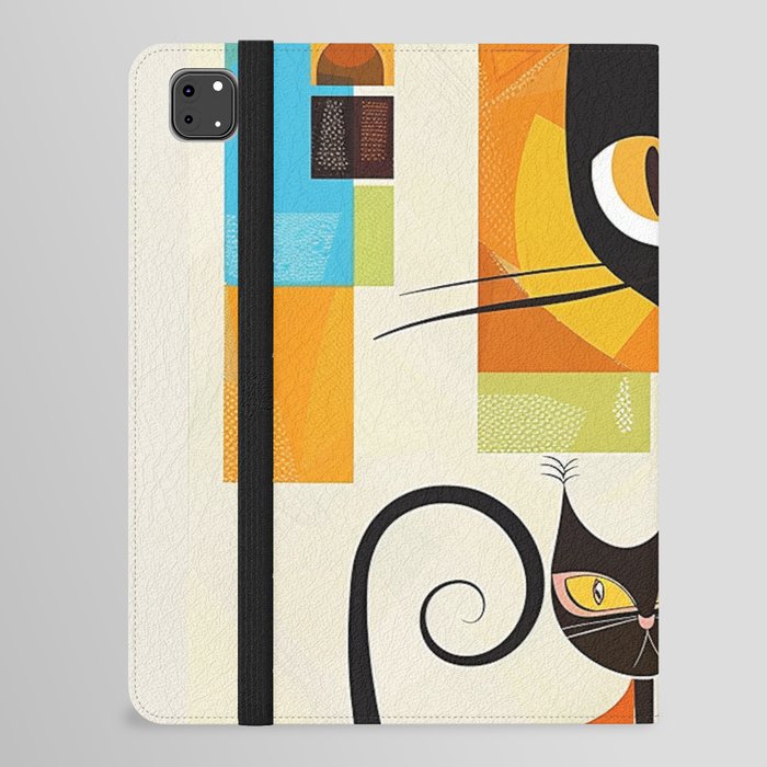 Adorable Atomic Cat Series #14 iPad Folio Case