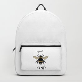 Bee Kind Backpack | Pop Art, Bee, Digital, Nature, Graphic, Typography, Graphicdesign, Minimalist, Kind, Positive 