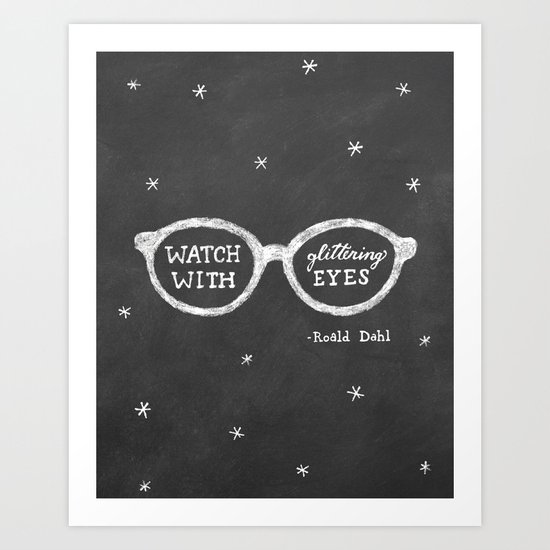 Watch with Glittering Eyes Art Print