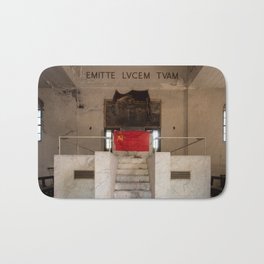EMIT YOUR LIGHT Bath Mat | Color, Communism, Urbex, Commie, Socialism, Urbanexploration, Photo, Abandoned, Flag, Digital 