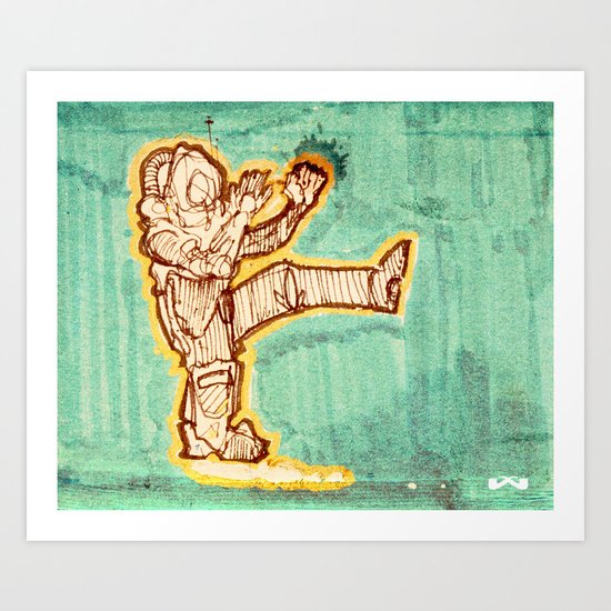 Astrokick. Art Print