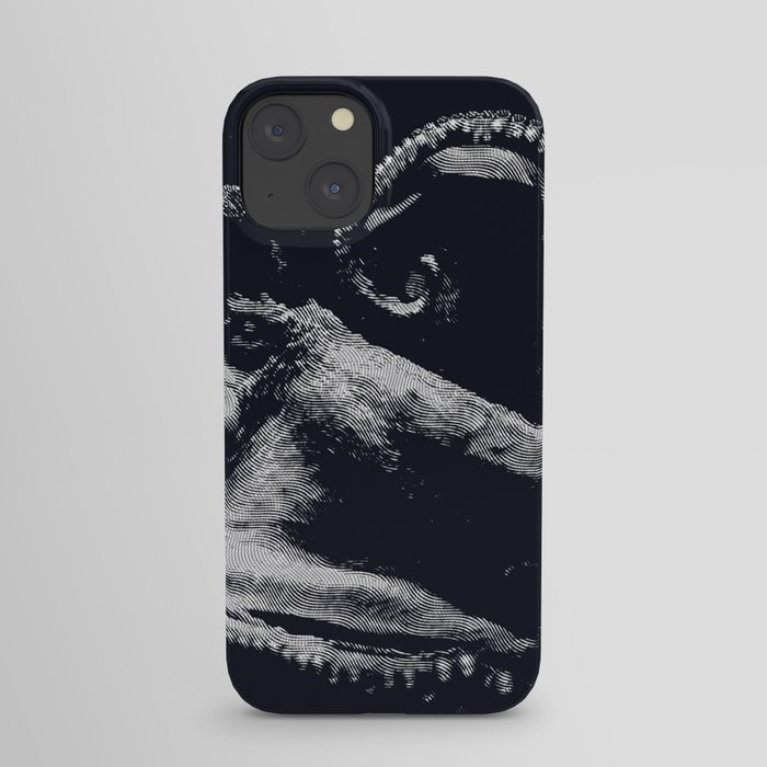Octopus Retro Print Style iPhone Case