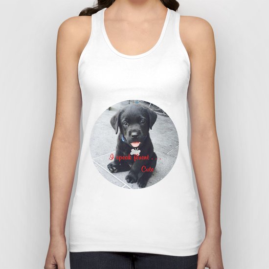 I speak fluent . . . Cute Unisex Tank Top