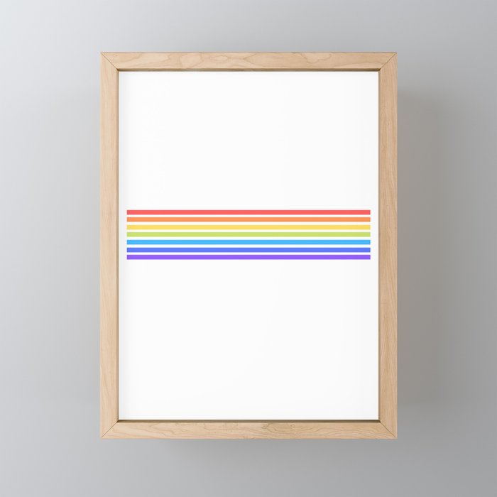 rainbow two. Framed Mini Art Print