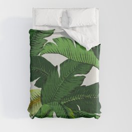 banana leaf palms Duvet Cover
