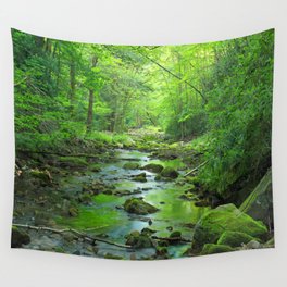 Rocky Forest Creek Wall Tapestry