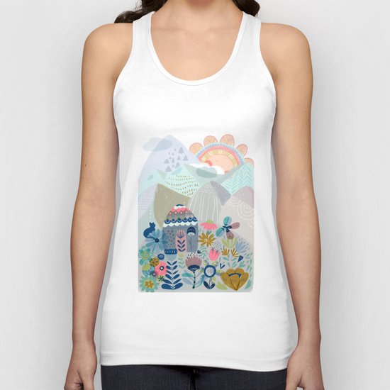 Hello mountains Unisex Tank Top