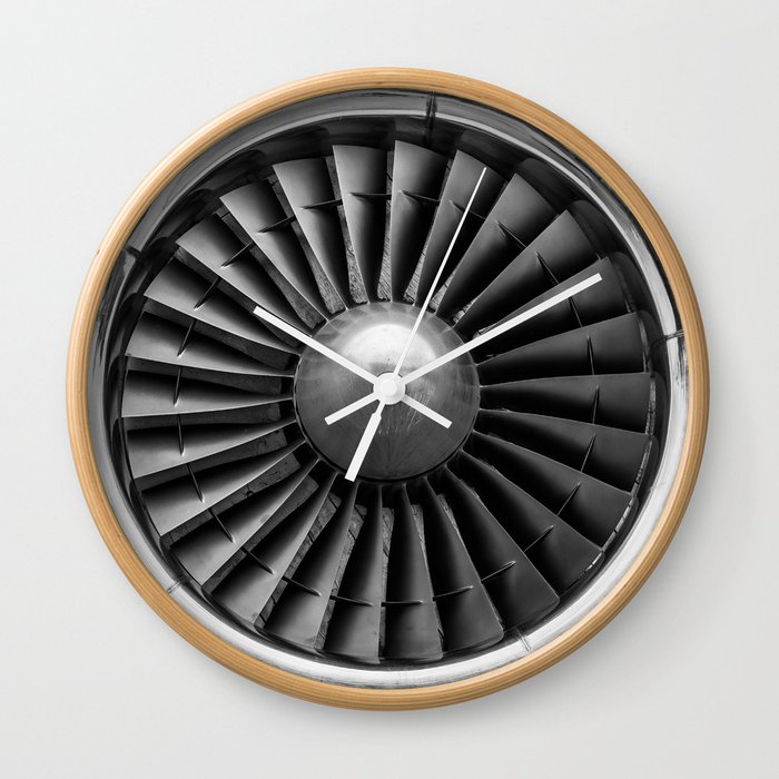 Airplane Turbine Wall Clock