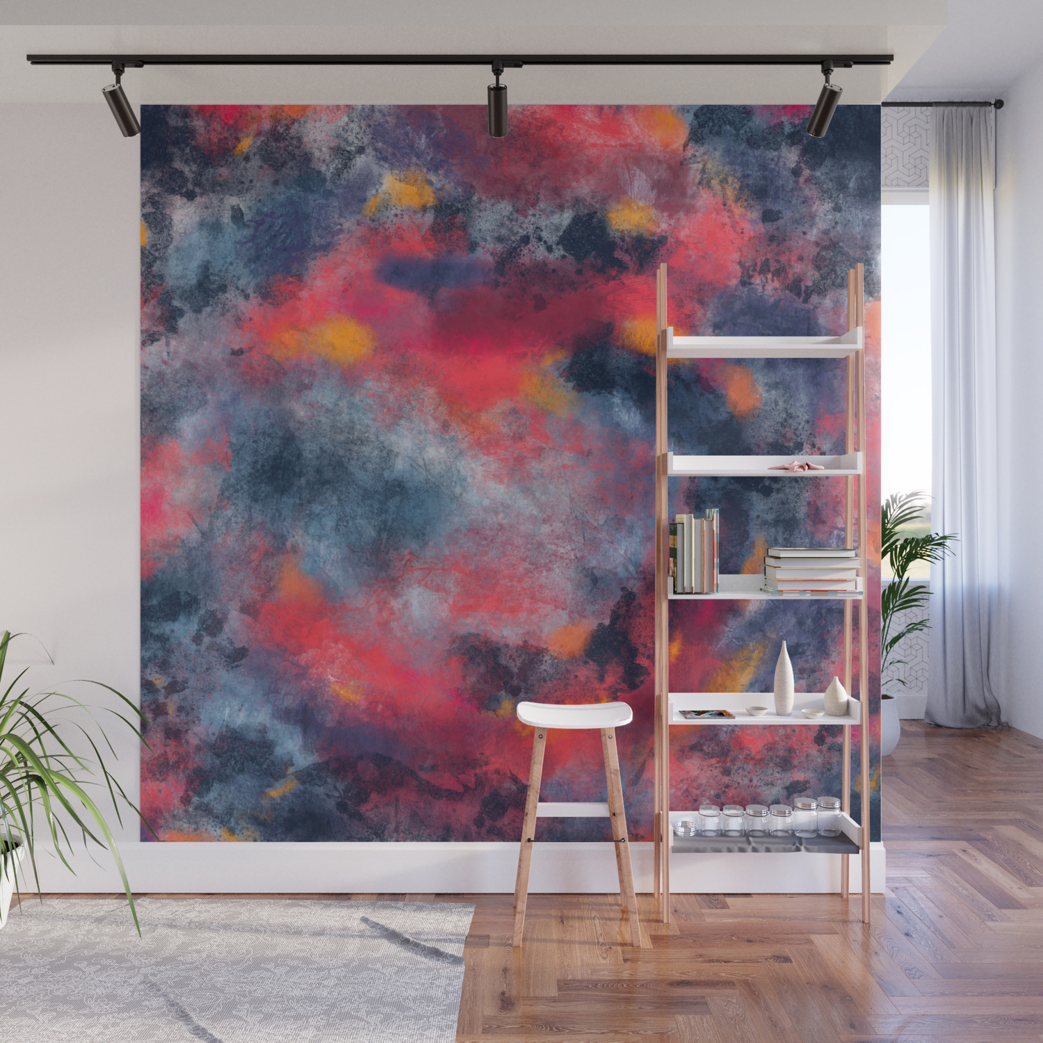 Abstract Texture Digital Painting Wall Mural By Elizabethschulz