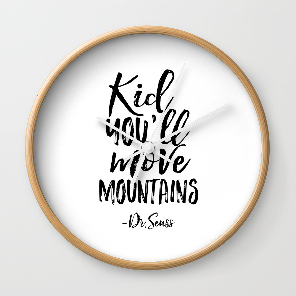 Nursery Wall Decor Kid You Ll Move Mountains Dr Seuss Quote Kids