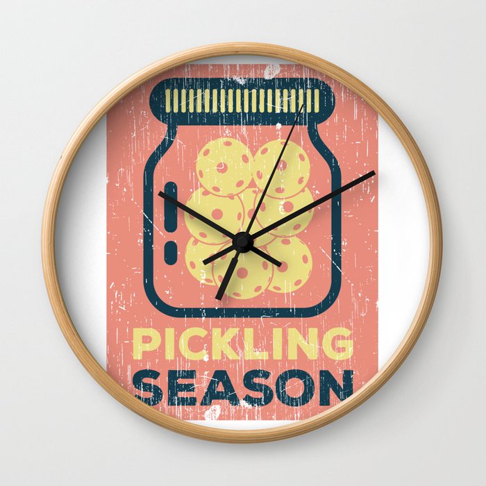 Pickling Season print Funny Pickleball Game Gift Wall Clock