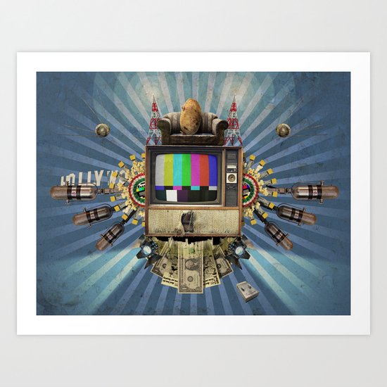 The Television Will Not Be Revolutionised! Art Print