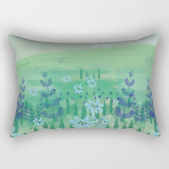 Wild Flowers. Rectangular Pillow