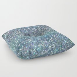 Amazing Rainbow Glitter Design Pattern Floor Pillow