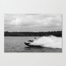 Jetski on the Lake Canvas Print