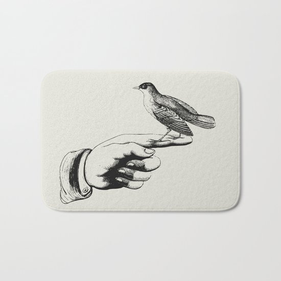 Bird in the Hand Bath Mat