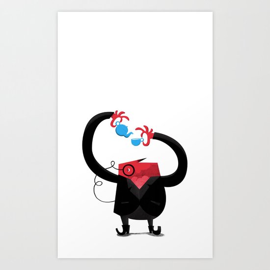 Tea Man Art Print