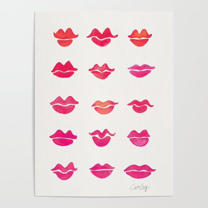 Kiss Collection – Pink Palette Poster
