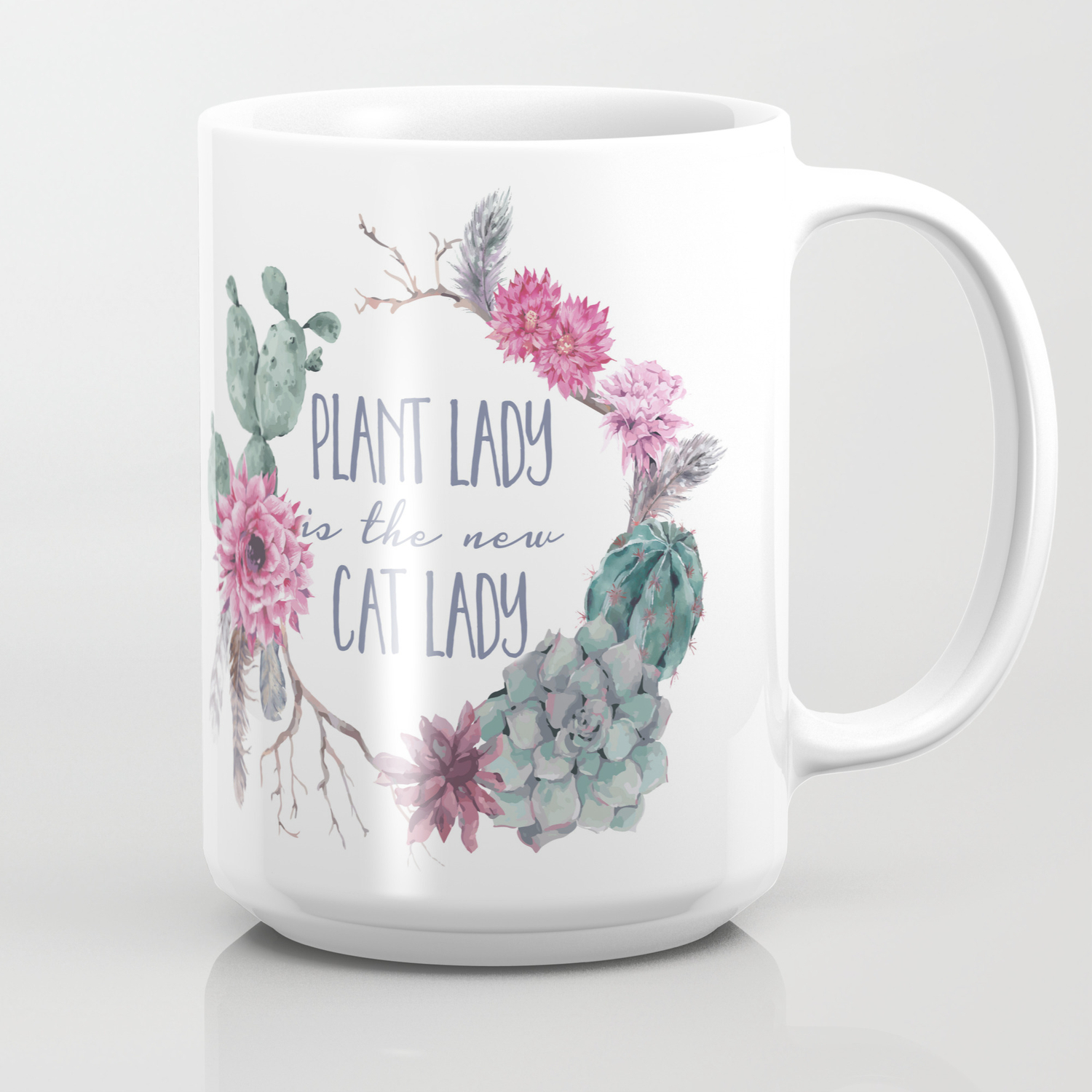 Plant Lady Is The New Cat Lady Coffee Mug By Southpacificprints