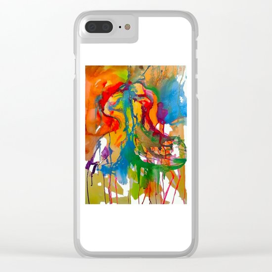 Flamingo Tango Clear iPhone Case