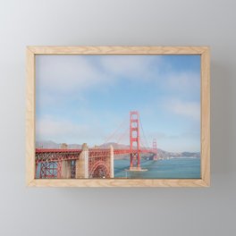 Golden gate bridge | United States travel photography | Bright and pastel colored photo print |  Framed Mini Art Print