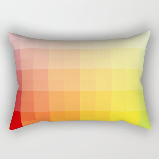 citrus pixelate Rectangular Pillow