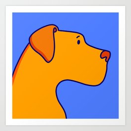 dog portrait Art Print