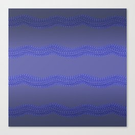 Ribbons with delicate textures - Blues and lilac Canvas Print