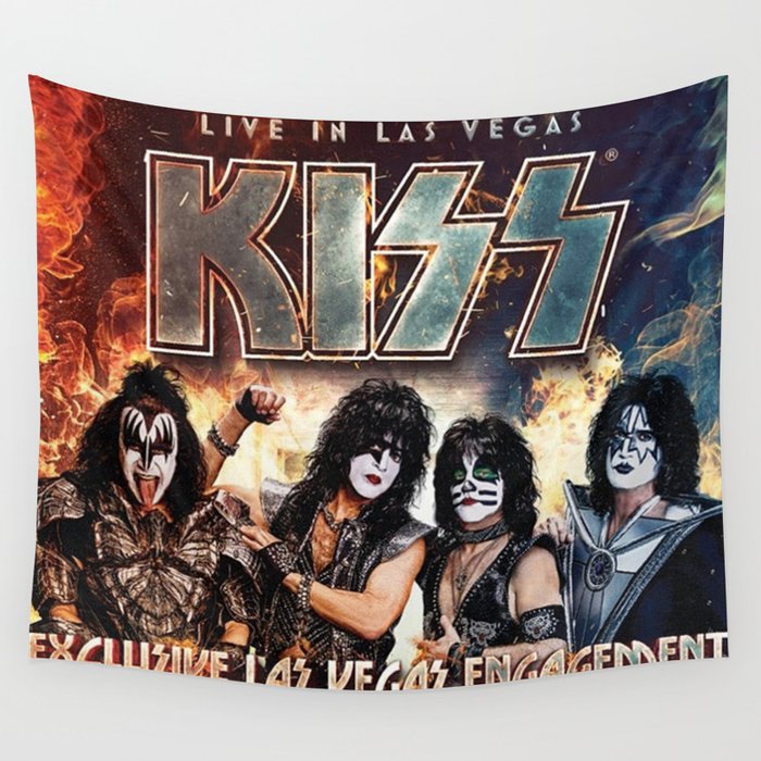 Kiss outlet band tapestry