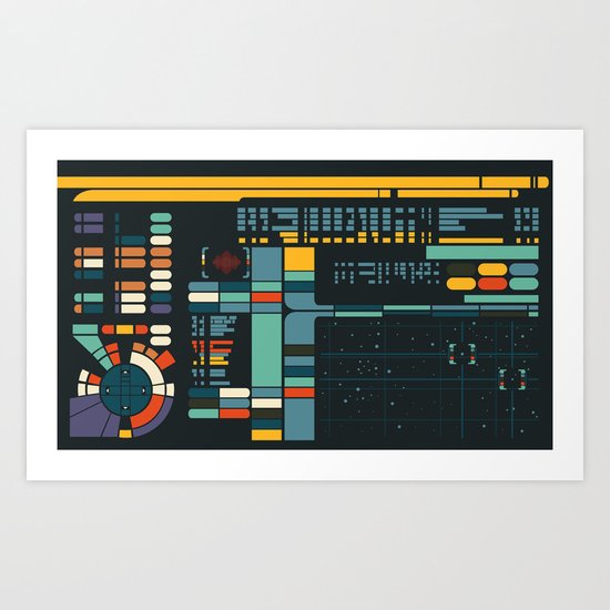 Control Interface Art Print