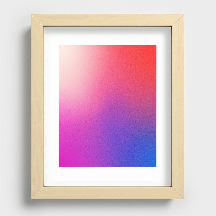 AURA | Nocturne | Healing Positive Energy | Vibrant Gradient Mesh Art Recessed Framed Print