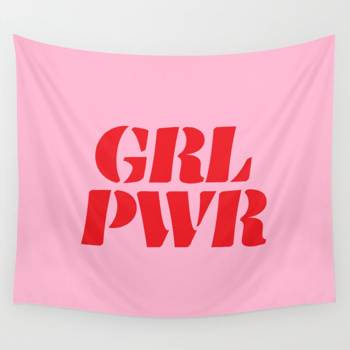 Girl Power GRL PWR Wall Tapestry