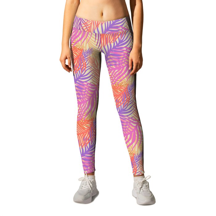 Retro Palms Daylight Leggings