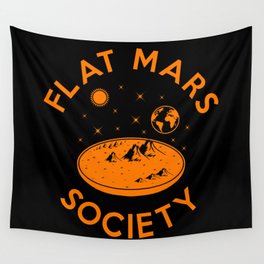 Flat mars society Wall Tapestry