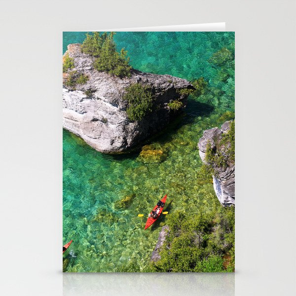 Kayaking In The Bruce Peninsula Stationery Cards