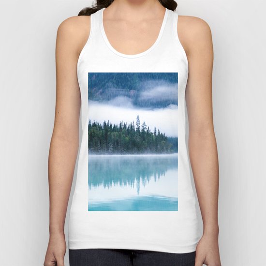 Blue nature #reflection Unisex Tank Top
