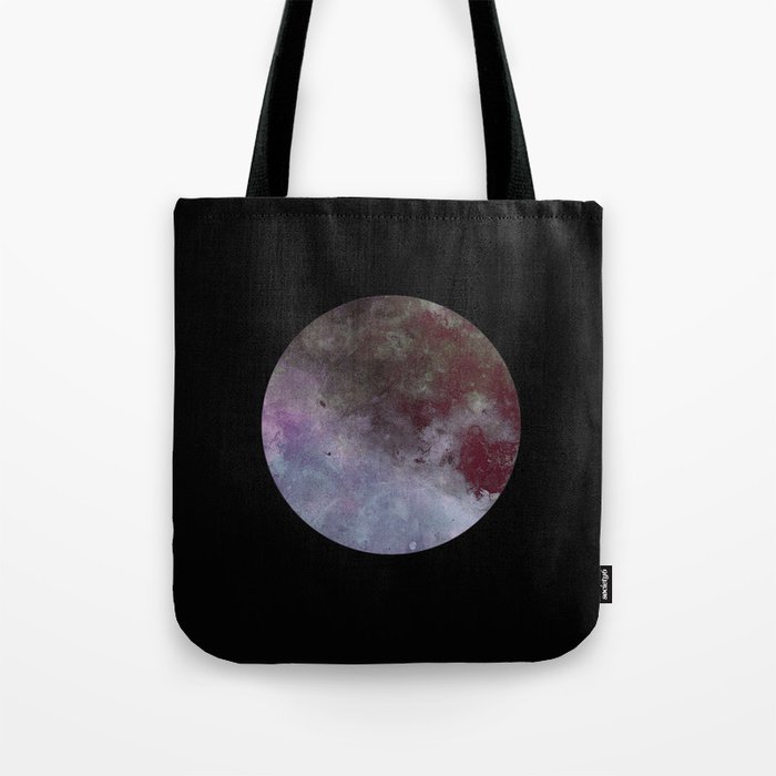 Lonely planet - Space themed geometric painting Tote Bag