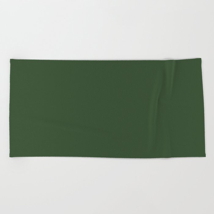 Stinging Nettle Green Beach Towel