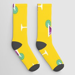 Mardi Gras Cocktails Socks