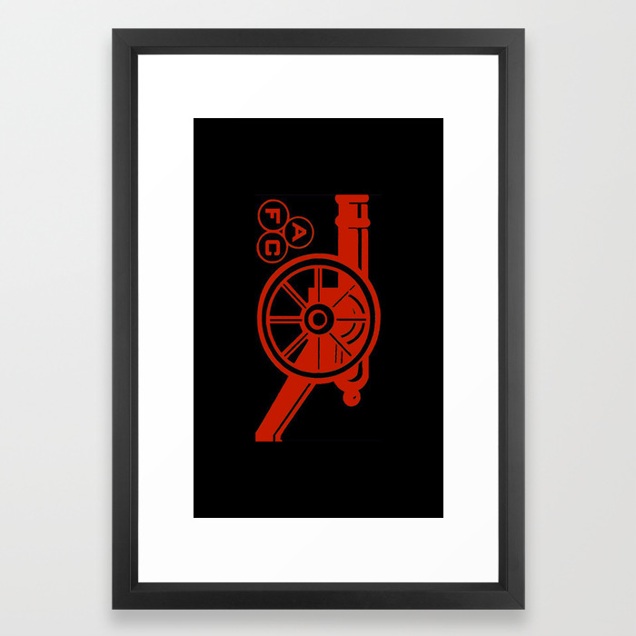 Arsenal Cannon Framed Art Print By Sbhsilver Society6