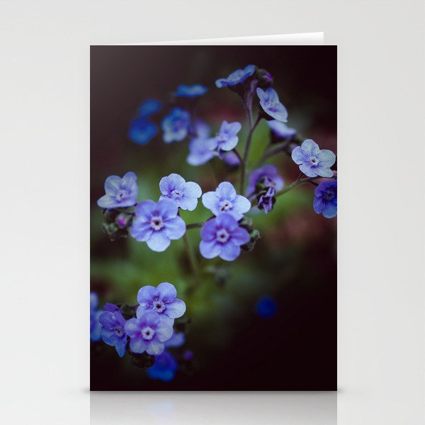 Luminous Forget Me Nots Stationery Cards