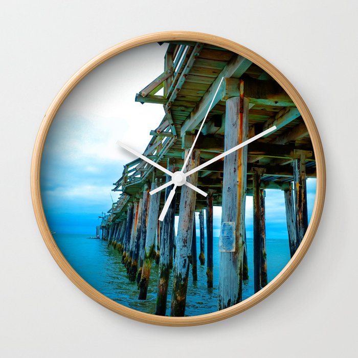 Capitola Pier Wall Clock