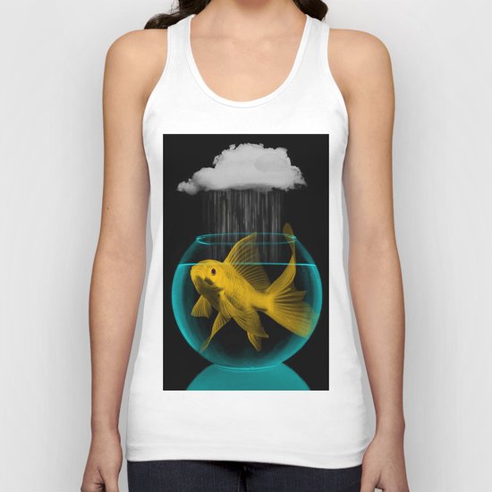A fish out of water Unisex Tank Top