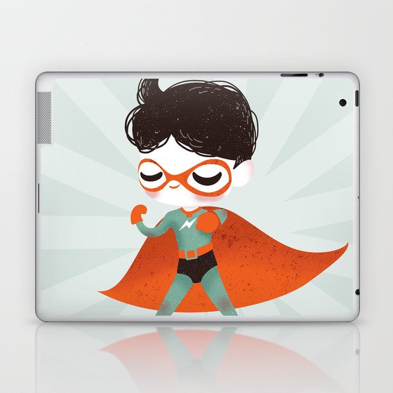 Super Hero ! Boy Laptop & iPad Skin