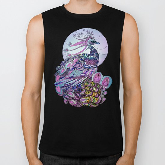 Peacock Biker Tank