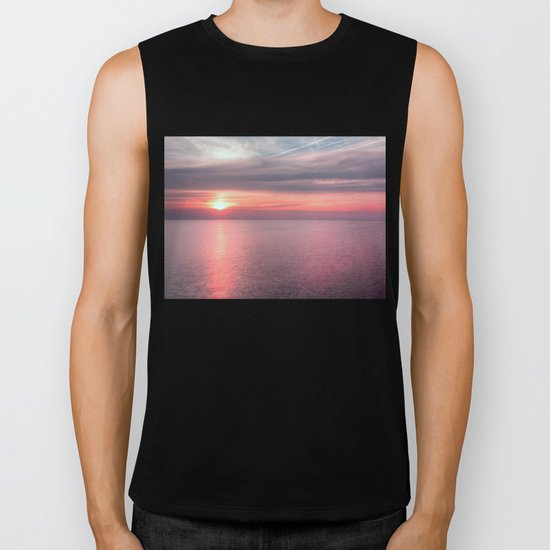 Norfolk summer sunset Biker Tank