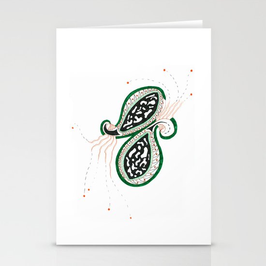Green Stationery Cards