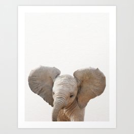 Baby Elephant Art Prints For Any Decor Style Society6