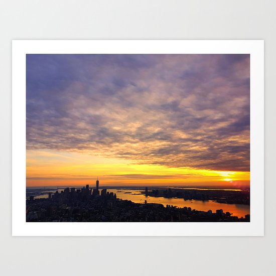 New York skyline Art Print