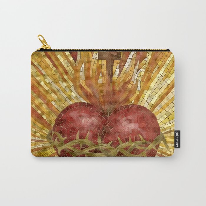 Sacred heart stained glass Carry-All Pouch